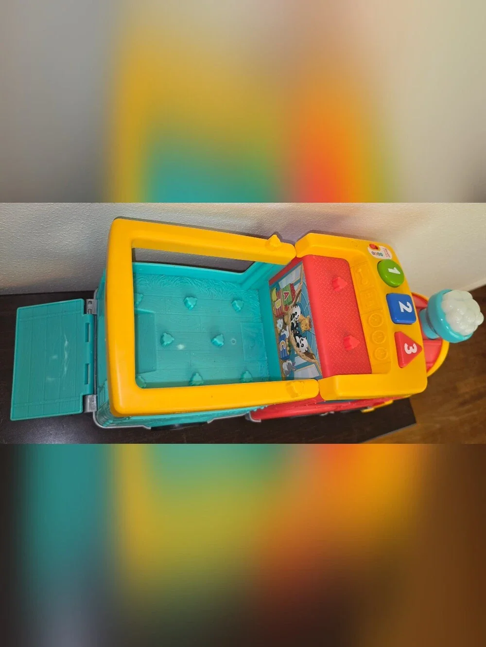 Fisher-Price Yellow, Red & Blue Friendly Toy Animal Train